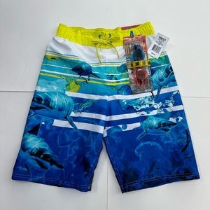 Zero Xposur boys swim short with swim goggles size Large (14/16) - NWT